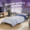 Slumberdown (Navy Printed Stripe, Single) Back to Uni Duvet & Pillow Bundle 7