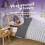 Slumberdown (Grey Printed Stripe, Single) Back to Uni Duvet & Pillow Bundle 5