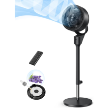 Dreo 80ft Electric Standing Fan for Bedroom, 25dB Silent Pedestal Fan