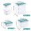 Storage Boxes for Lego 3-Tier Stackable with Lids 3