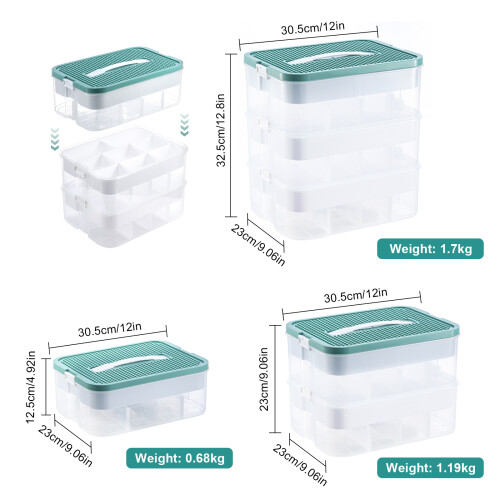 Storage Boxes for Lego 3-Tier Stackable with Lids 2