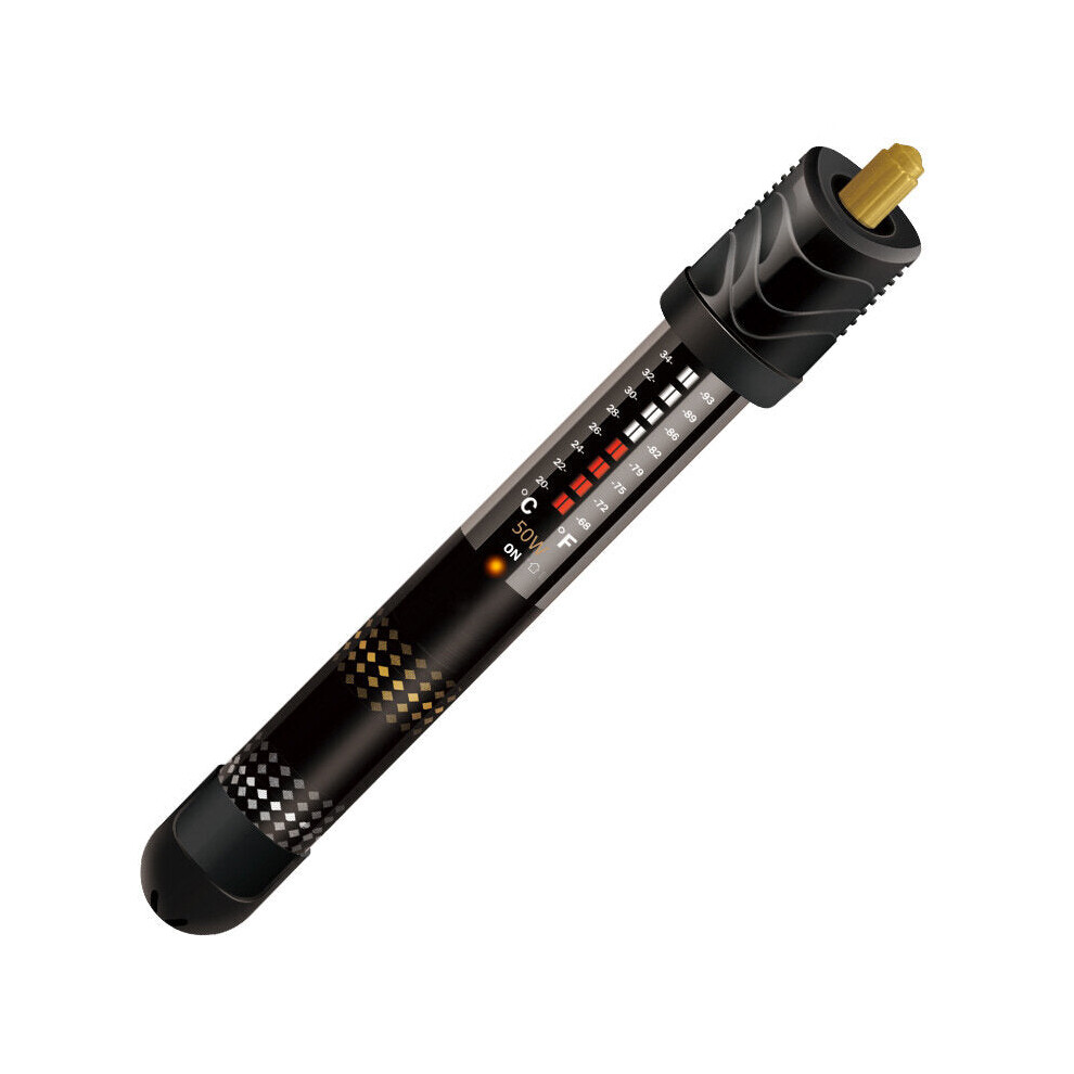 (50W) 50w/100w/200w/300w/500w Aquarium Heater Fish Tank Water Heater Heating Rods Thermometer