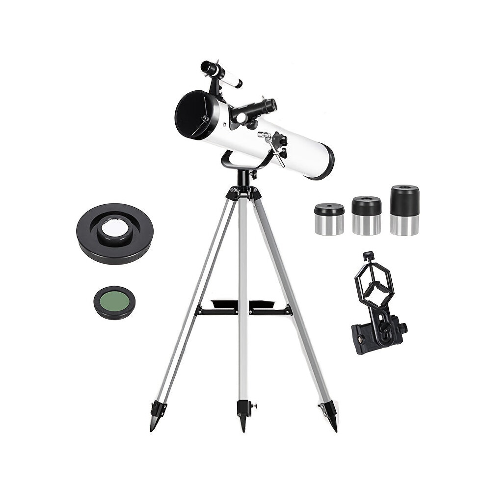 (White) Reflective Astronomical Telescope Monocular Hd For Space Stargazing White 8727971614303