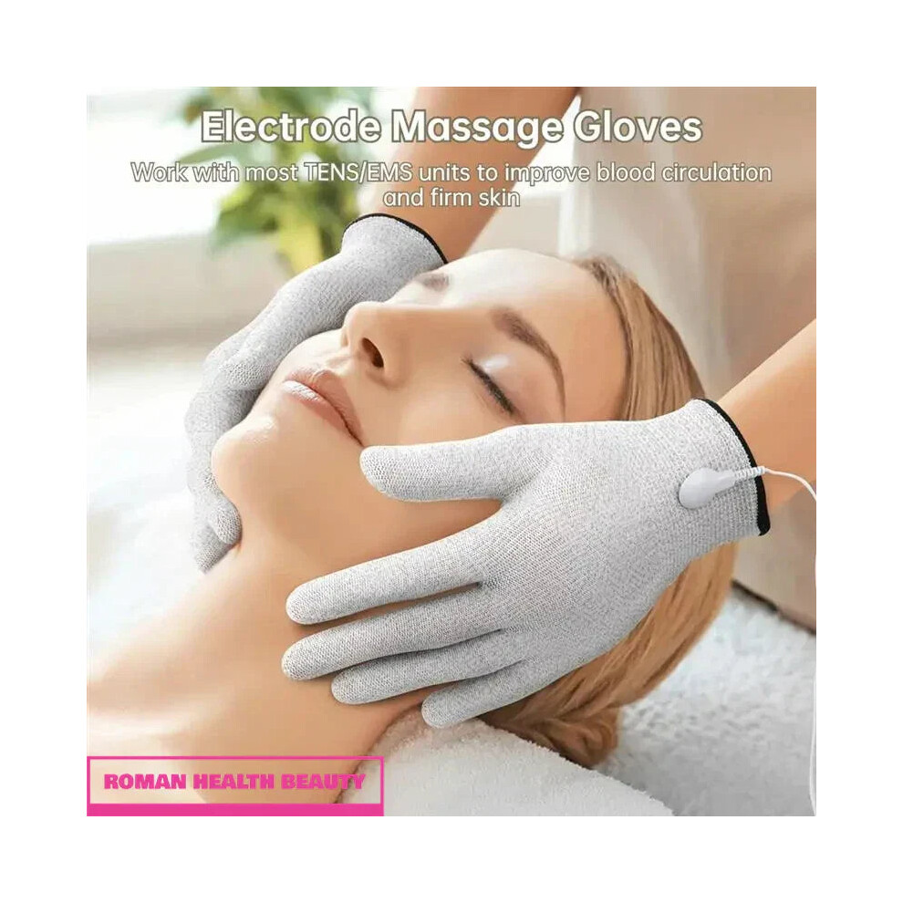 EMS Pulse Massage Gloves - Rechargeable Tens Massager with 4 Modes & 9 Intensity Levels for Physiotherapy