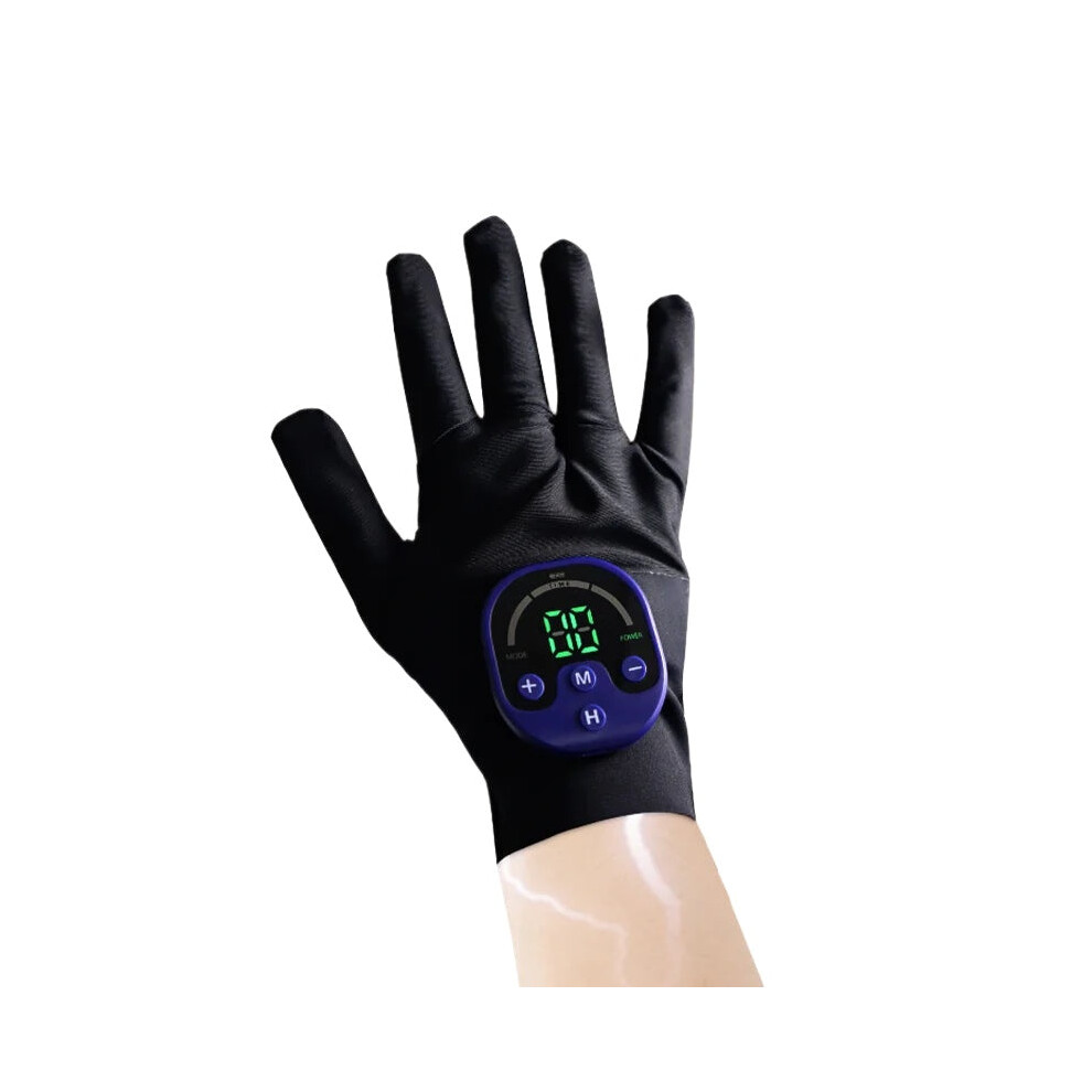 Greenzech Black (Right Hand) Ems Massage Gloves For Pain Relief, Muscle Recovery, Blood Circulation & Skin Health - Handheld Device