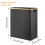 140L Lid Laundry Basket  with 2 Removable Laundry Bags 2