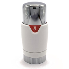 White/Chrome Thermostatic Radiator TRV Valve Head Replacement M30 x 1.5 Universal for All Manufacturers