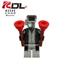 (Stil C) Krieg Skibidi Toilette Gott Überwachung Experte Bausteine Diy Figur Spielzeug Geschenk