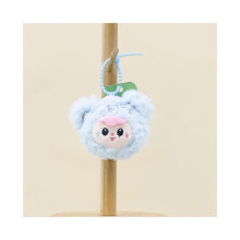 (Hellblaue Puppe) Plüsch-Baby-süßer Anhänger, Cartoon-Kaninchen-Puppe, Kindertasche, Schlüsselanhänger