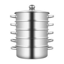 26cm 5-Layer Stainless Steel Steamer Suitable For Kitchen/Restaurant