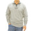 (Beige, S) Weekend Offender Mens Sweatshirt Quarter Zip Pullover Plain Mens Jumper 2