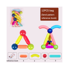 (12 Stück) 12–64 Stück magnetische Bausteine für Kinder, Konstruktionsspielzeug