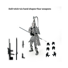 (Silber) Black Myth Wukong Zusammengebautes Spielzeug für Kinder, pädagogische Bausteine, Geschenke