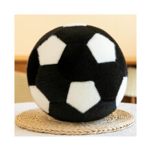 (Schwarz, 18 cm) Fußball-Simulationssport, Fitness, Plüschtiere, Geschenke, Heimdekoration, Ornamente