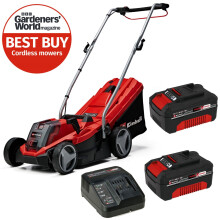 Einhell 33cm Cordless Lawnmower 18V Rotary PXC GE-CM 18/33 Li 2 x 4Ah Batteries