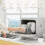 Homcom HOMCOM Worktop Dishwasher w/ 4 Place Settings 6 Programs, Silver Tone 8