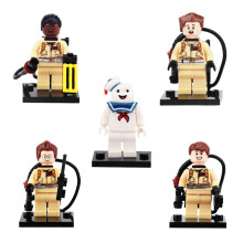 5er-Set Baustein-Actionfiguren für Kinder – Pädagogische Ghostbusters-Puppen, ca. 4,5 cm, bunt