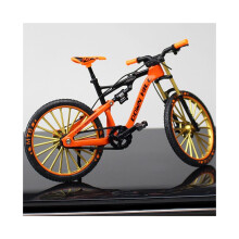 (Neues MTB Orange) Legierung Simulation Fahrrad Modell Ornamente Mini Fahrrad Spielzeug Modell Sammlung