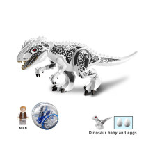 (Weiß) Bausteine Dino World Park Tyrannosaurus Rex Geschenke Jurassic Große Dinosaurier Spielzeug