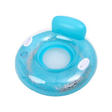 (Blau) Erwachsene schwimmende Reihe mit Pailletten, verdicktes Wasser, aufblasbares PVC-Liege-Rückenwasserspielzeug