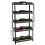 (Black, 3 Bay) 5 Tier Storage Shelves Large Adjustable Units 9