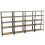 (Galvanised, 4 Bay) 5 Tier Storage Shelves Large Adjustable Units 10