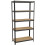 (Black, Single) 5 Tier Storage Shelves Large Adjustable Units 10