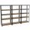 (Black, 3 Bay) 5 Tier Storage Shelves Large Adjustable Units 10