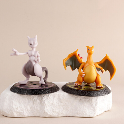 Rundfigur, feuerspeiender Drache, Mini-Automodell-Dekoration