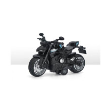 (Schwarzes) Ducati Return-Motorradmodell mit Lichtern, cooles Spielzeug, modisch und gutaussehend