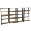 (Black, 4 Bay) 5 Tier Storage Shelves Large Adjustable Units 9