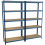 (Blue, 2 Bay) 5 Tier Storage Shelves Large Adjustable Units 10