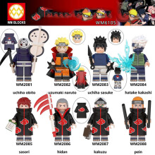 8 Stück Naruto-Minifiguren-Bausteine, passend für Lego XMAS