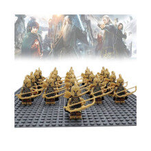 21 Stück Nordo Bogen Pfeil Elf Krieger Herr der Ringe Minifiguren Baustein Spielzeug