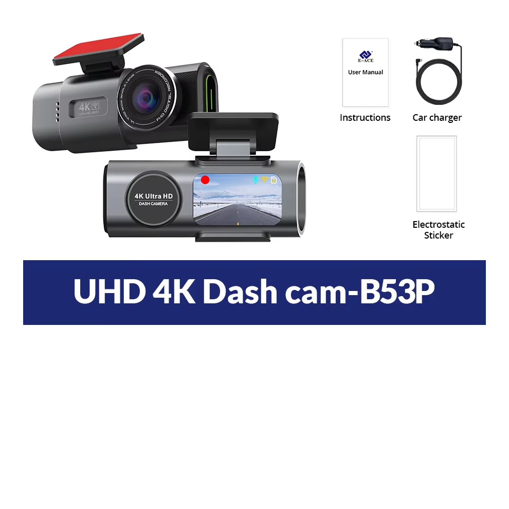Dash Cam Dual Lens 4K Uhd Recording Car Camera Dvr 62989220