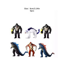 (6 Stück) Vs Kong The New Empire Actionfigur Modelldekoration Exquisit