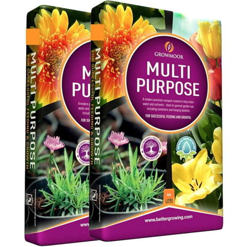 CB FUELS GROWMOOR Multi-Purpose Compost (2 x 60lt Bags)
