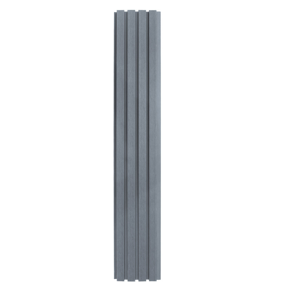 (Grey) WPC Composite Cladding Boards x 4 Co Extrusion Wall Slatted Panels