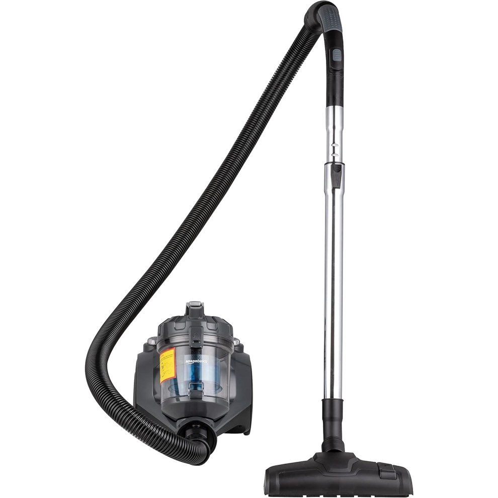Amazon Basics Cylinder Bagless Vacuum Cleaner with HEPA filter for Hardfloor, Carpet & Car, Compact & Lightweight, 700W