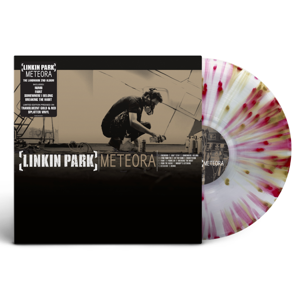 Linkin Park 'Meteora' Lp Translucent & Splatter Vinyl Gold/Red
