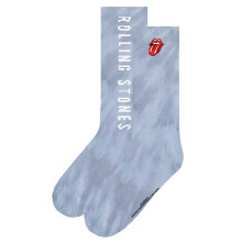 Rolling Stones 'Vertical Tongue' (Tie-Dye) Socks (One Size = UK 7-11)
