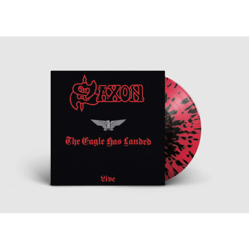 Saxon 'The Eagle Has Landed' LP Black Red Splatter Vinyl 2