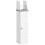 kleankin Slim Toilet Roll Storage Unit with Cupboard and Adjustable Shelf, White 9