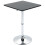 Homcom HOMCOM Adjustable Height Bar Table with Metal Frame and Square Tabletop 7