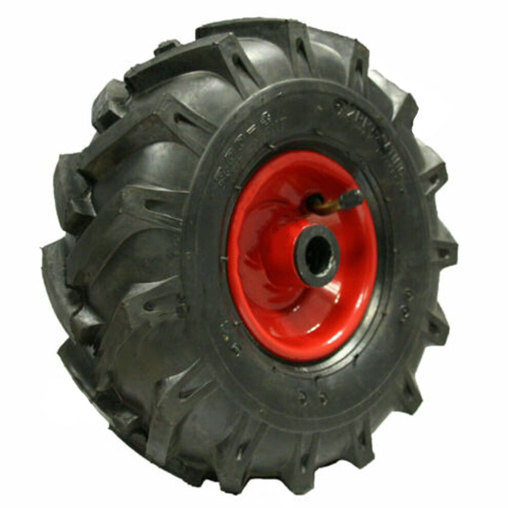 Parnells 3.00X4 Open Centre, Cleated, Rotovator Lug Ind Plant Tyre On A 20Mm Ball Bearing