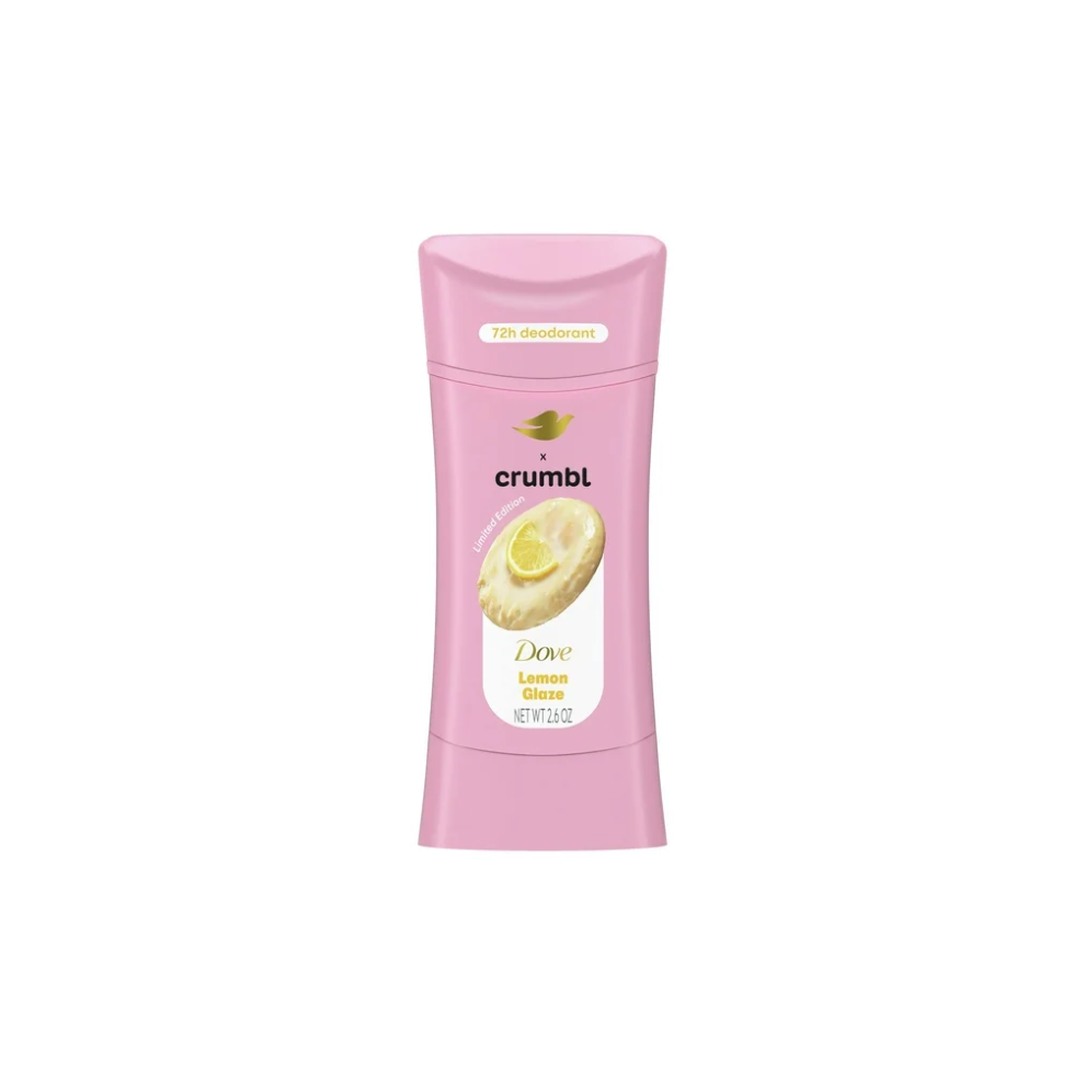 Dove Crumbl Deodorant Stick Crumbl Lemon Glaze Aluminum Free, 2.6 oz