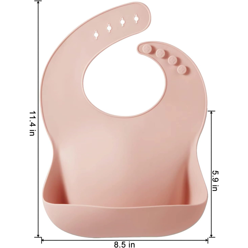 3 Pack Silicone Bibs For Babies & Toddlers Pandaear
