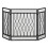 Homcom 126cm 3-Panel Metal Folding Fireplace Screen Protective Guard Child Pet Home 9