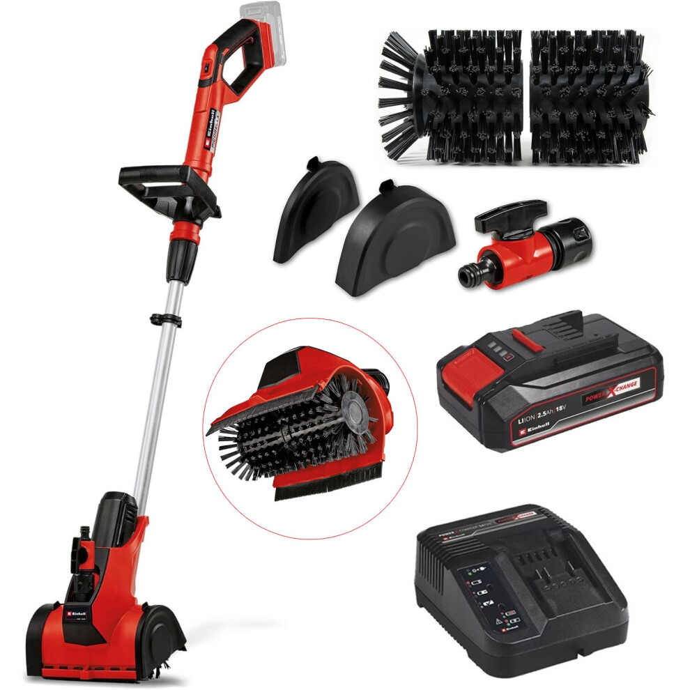 Einhell PICOBELLA Artificial Grass Brush Cleaner Astroturf 18V Cordless 1x2.5ah