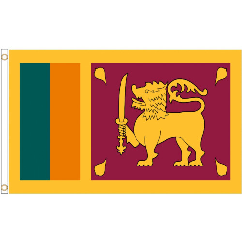 (5' x 3' - 150cm x 90cm) Sri Lanka National Polyester Flag